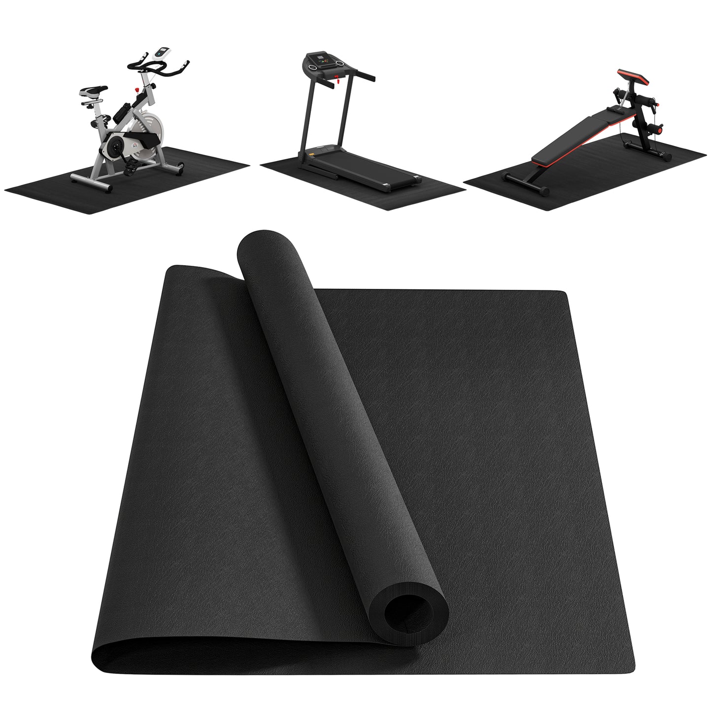 Multi-purpose Exercise Equipment Mat Non-slip Floor Protector Gym Fitness Training Workout Mat, 200 X 100cm